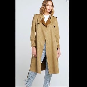 Few Moda Faux Suede Trench (NWT)